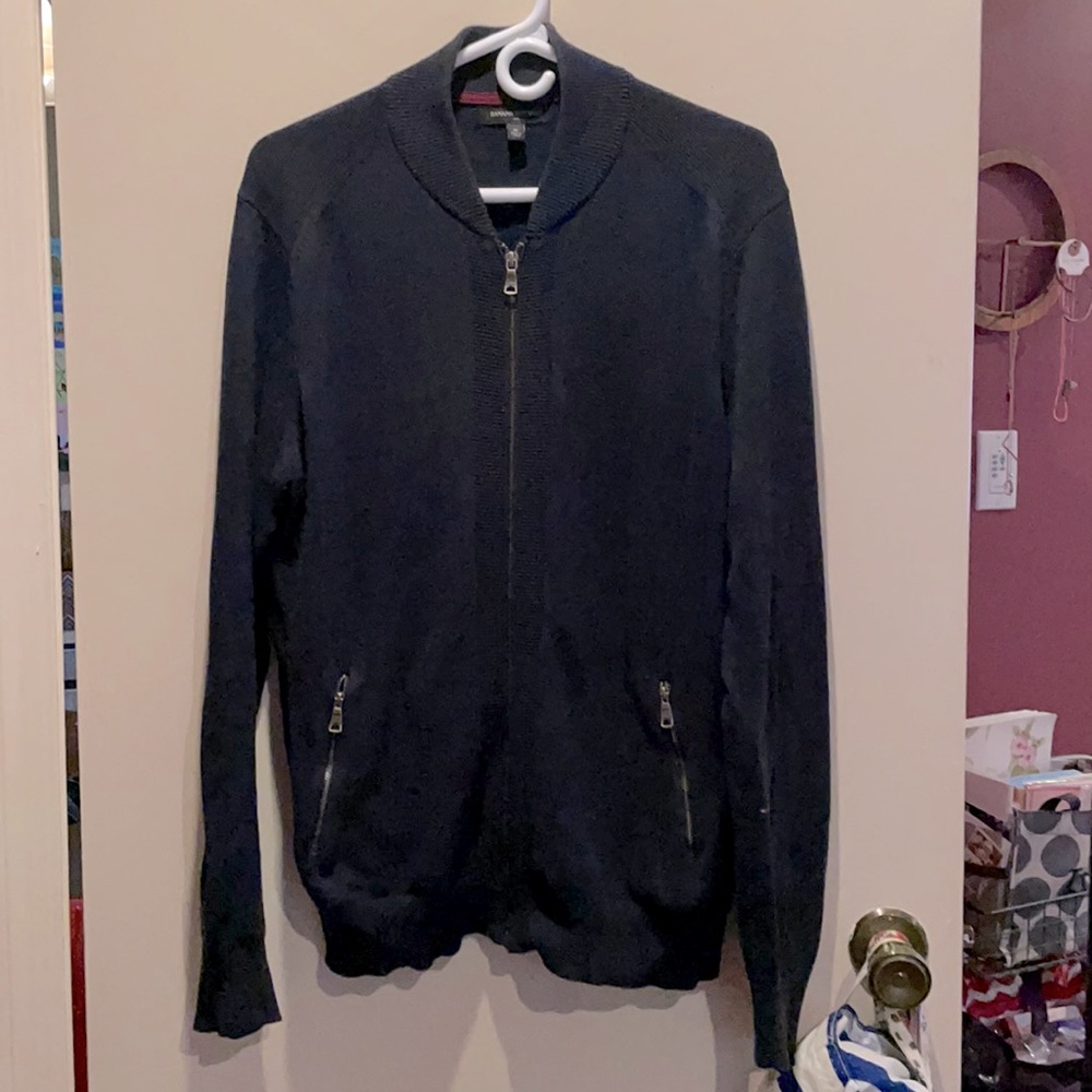 Men’s Banana Republic dark navy sweater/zip up